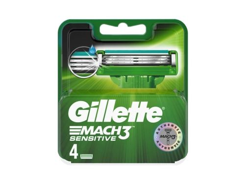 Gillette Mach3 Sensitive n�hradn� hlavice 4ks Gillette Mach3 Sensitive n�hradn� hlavice 4ks